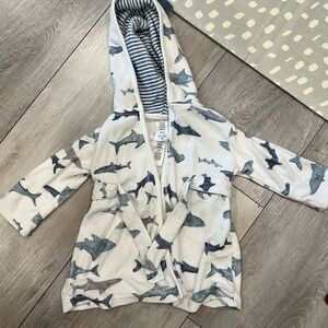 Shark Print Baby Robe
